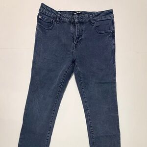 Express Men's Dark Gray Skinny Jeans